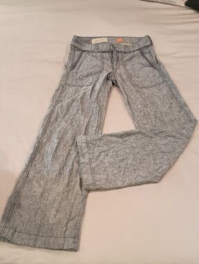 Anthropology Pilcro Heathered Gray Wide-Leg Trousers OOp